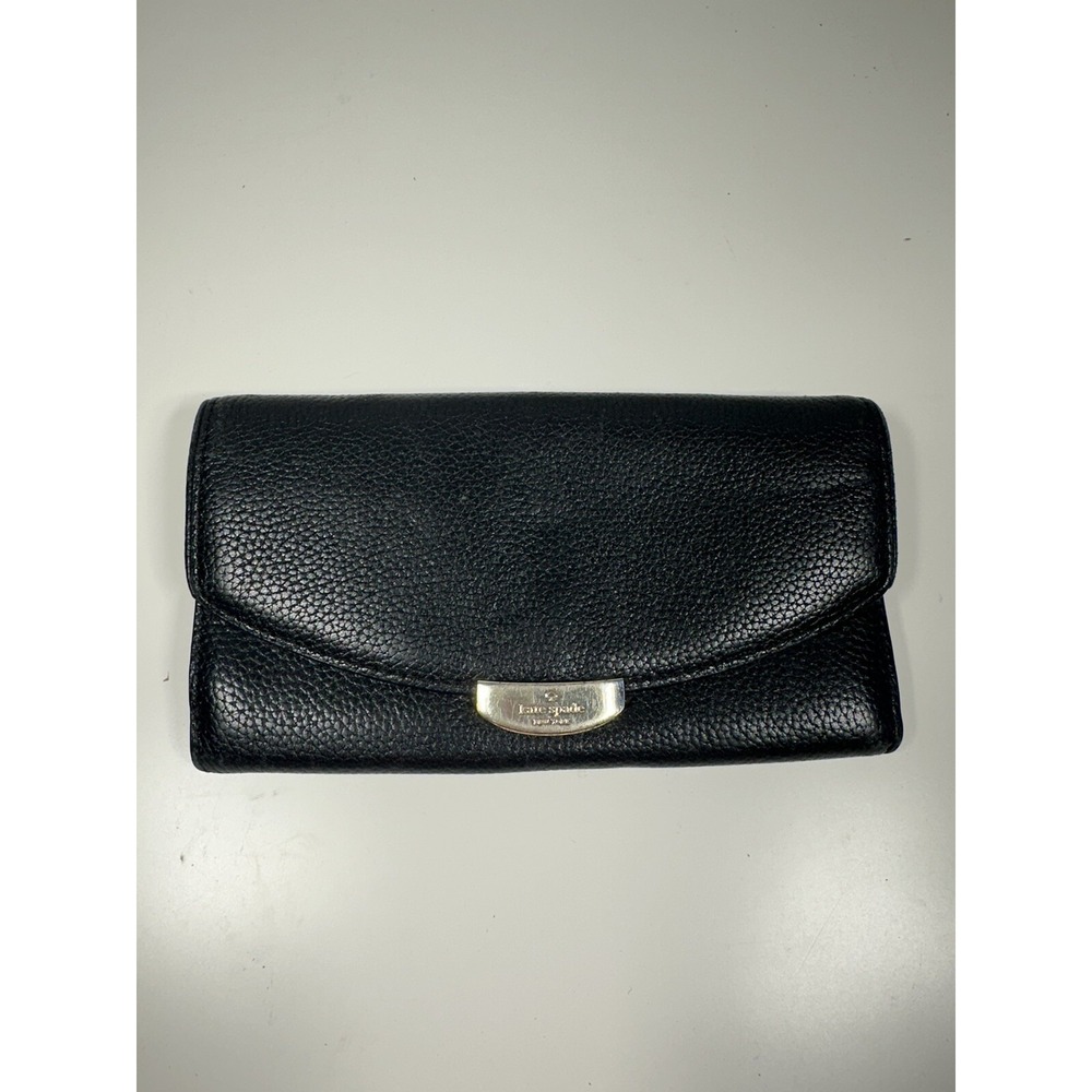 Kate‎ Spade New York Mulberry Street Callie Pebbled Leather Black Wallet